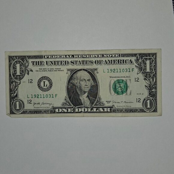 $1 One Dollar Bill "BIRTHDAY NOTE" 1921-10-31 - Great Gift (B260) - Picture 2 of 4